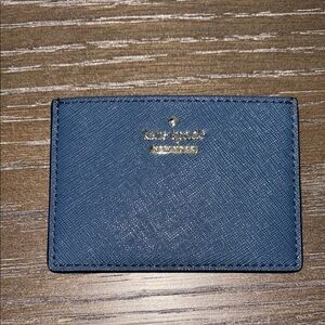Kate Spade Blue Textured Key Card Holder